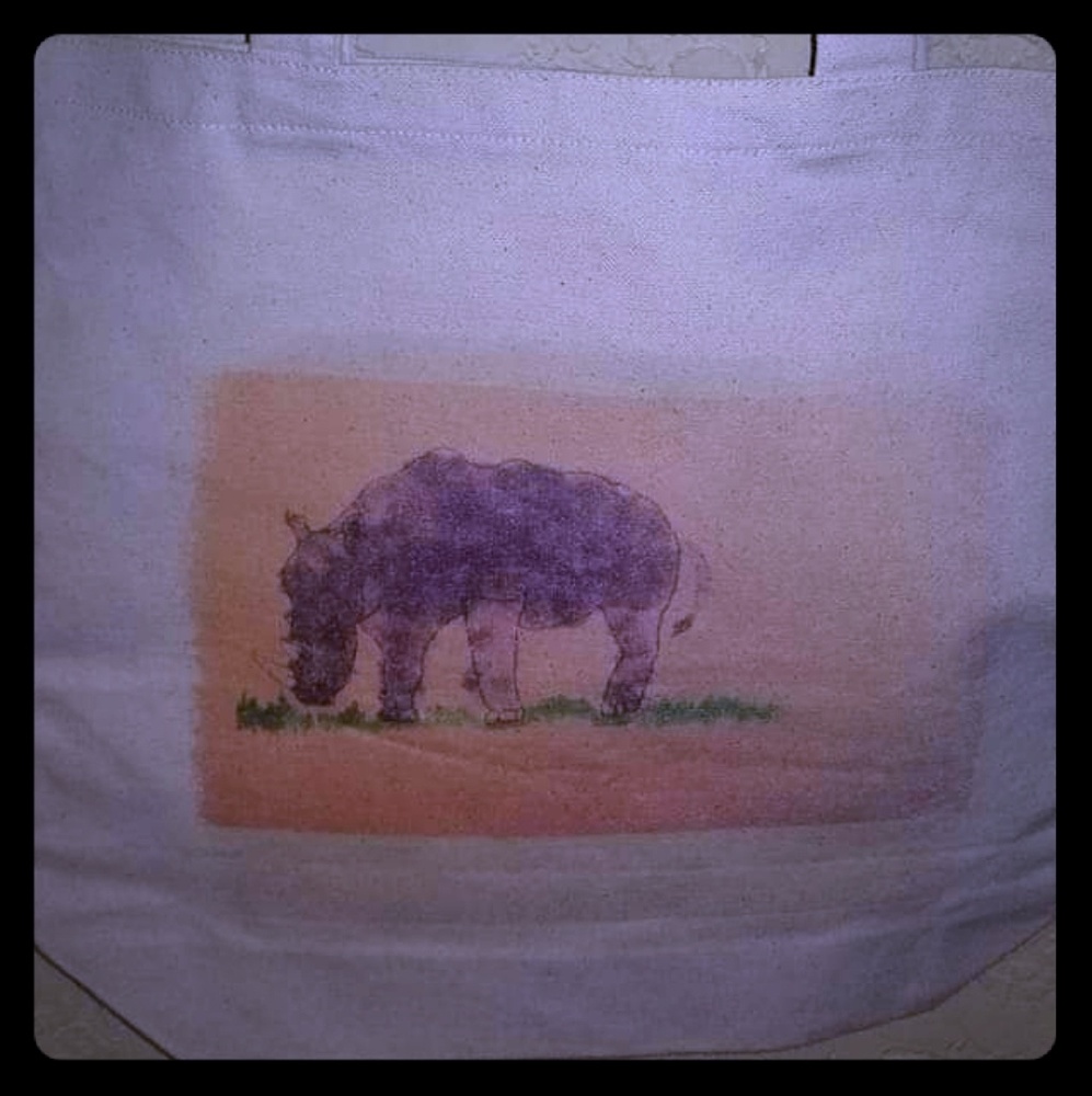 Boutique J&S Watercolor Works and More Canvas Tote